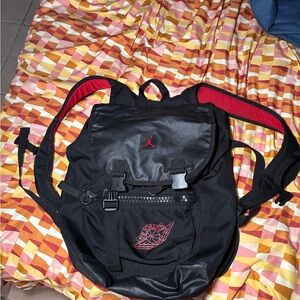 Jordan Black and Red Backpack